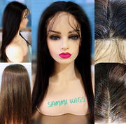 Custom order hand made lace human hair hair topper.